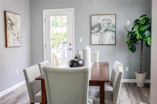 1060 Fairgrounds Ln, Suffolk, VA 23434 - dining space with baseboards and wood finished floors