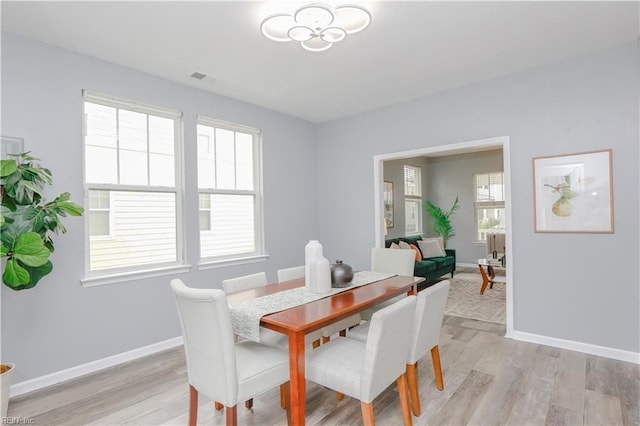 1060 Fairgrounds Ln, Suffolk, VA 23434 - dining room featuring light wood finished floors and baseboards