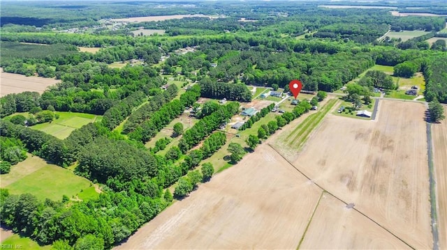 aerial view of sparsely populated area