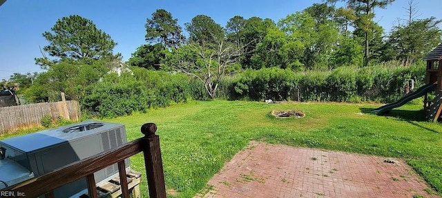 49 Church St, Poquoson, VA 23662 - view of yard featuring a playground
