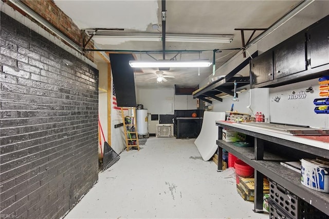 725 Forest Trl, Virginia Beach, VA 23452 - garage with a workshop area and gas water heater