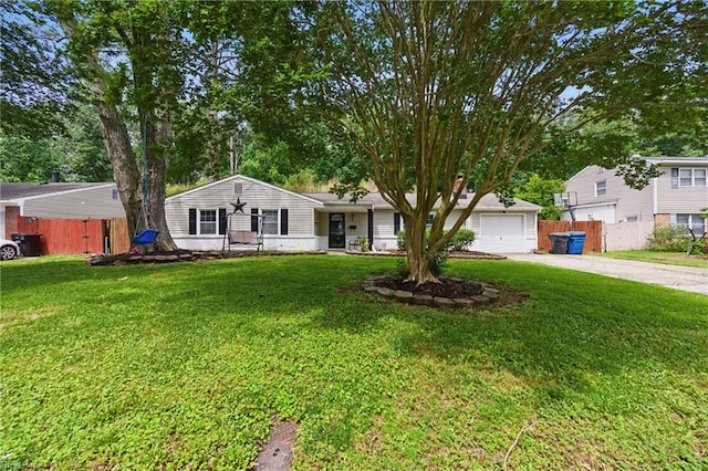 725 Forest Trl, Virginia Beach, VA 23452 - ranch-style house with driveway and a garage