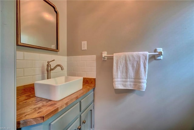 1305 Oak Ridge Dr, Chesapeake, VA 23322 - bathroom with backsplash and vanity