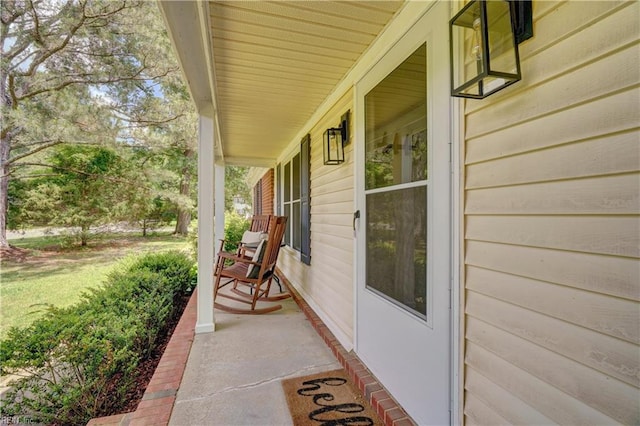 1305 Oak Ridge Dr, Chesapeake, VA 23322 - view of patio / terrace featuring covered porch