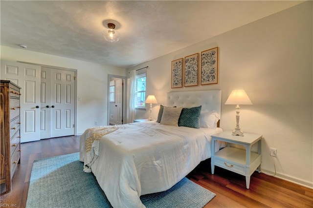1305 Oak Ridge Dr, Chesapeake, VA 23322 - bedroom featuring wood finished floors, baseboards, and a closet