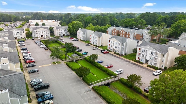 aerial perspective of suburban area