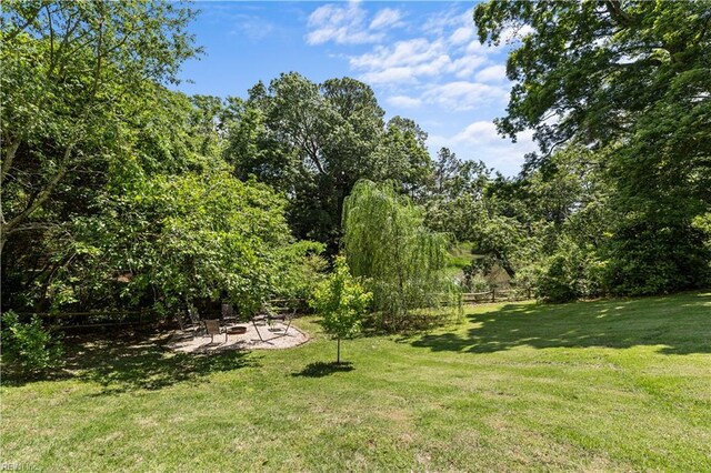2740 Duckwood Ct, Suffolk, VA 23435 - view of grassy yard with a patio