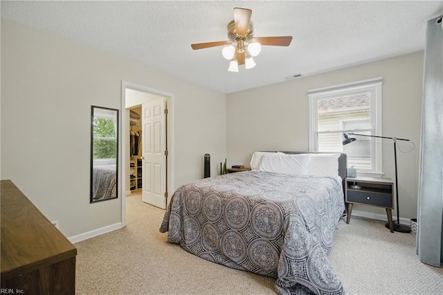 411 Rhode Island Ave, Norfolk, VA 23508 - bedroom with carpet, multiple windows, a textured ceiling, and a spacious closet