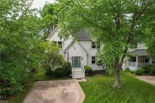 411 Rhode Island Ave, Norfolk, VA 23508 - view of front of property with a front yard