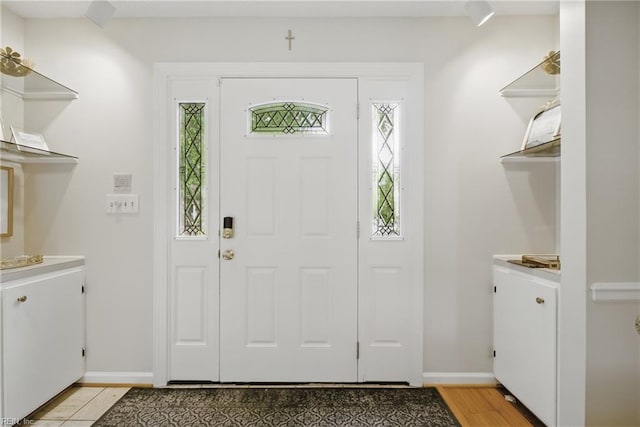 411 Rhode Island Ave, Norfolk, VA 23508 - entryway with plenty of natural light, light wood-style flooring, and baseboards