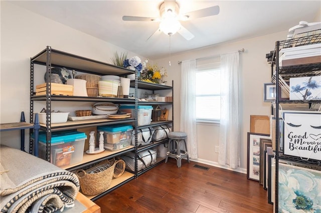216 Stubbs Dr, Chesapeake, VA 23323 - storage area with ceiling fan