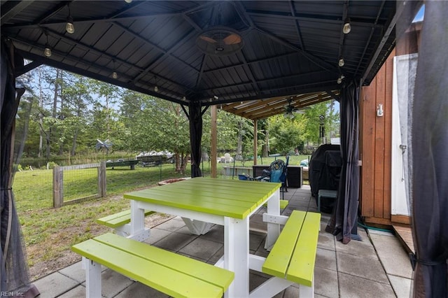 216 Stubbs Dr, Chesapeake, VA 23323 - view of patio / terrace featuring a ceiling fan