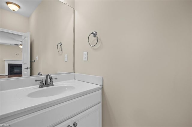 3217 Meanley Dr, Chesapeake, VA 23323 - bathroom with vanity and ceiling fan