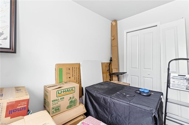 bedroom with a closet