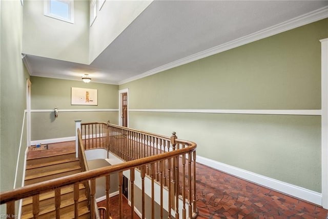 1506 Colonial Ave Unit 9, Norfolk, VA 23517 - staircase with ornamental molding and baseboards