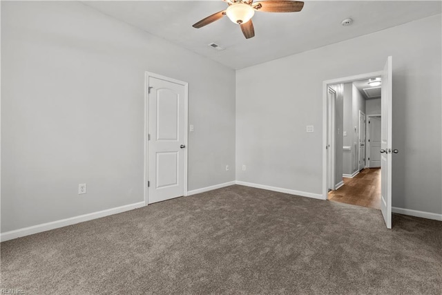 2300 Perez Way, Virginia Beach, VA 23456 - unfurnished bedroom featuring carpet flooring, baseboards, attic access, and ceiling fan