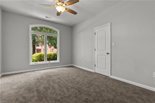 2300 Perez Way, Virginia Beach, VA 23456 - carpeted spare room featuring a ceiling fan and baseboards