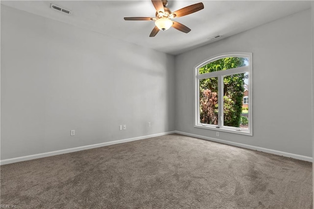 2300 Perez Way, Virginia Beach, VA 23456 - spare room featuring ceiling fan, carpet flooring, and baseboards