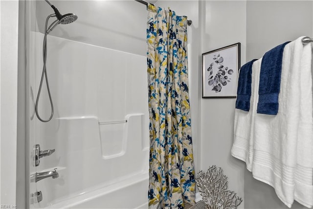 2300 Perez Way, Virginia Beach, VA 23456 - bathroom with shower / bath combination with curtain