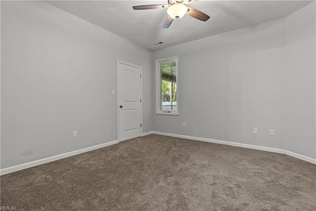 2300 Perez Way, Virginia Beach, VA 23456 - carpeted empty room with a ceiling fan and baseboards