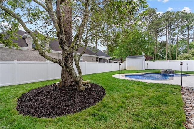 2300 Perez Way, Virginia Beach, VA 23456 - view of yard with a storage unit, an outbuilding, and a patio area