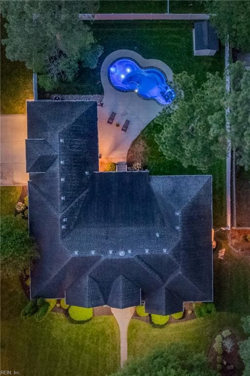 2300 Perez Way, Virginia Beach, VA 23456 - view from above of property with a pool area