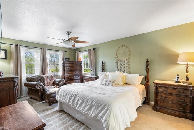 4769 Marlborough Dr, Virginia Beach, VA 23464 - bedroom with light carpet and ceiling fan