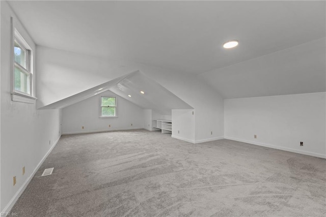 104 Beechwood Dr, Franklin, VA 23851 - additional living space with lofted ceiling, carpet floors, and baseboards