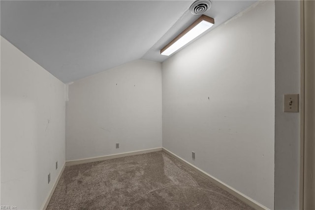 104 Beechwood Dr, Franklin, VA 23851 - additional living space with vaulted ceiling, carpet floors, and baseboards