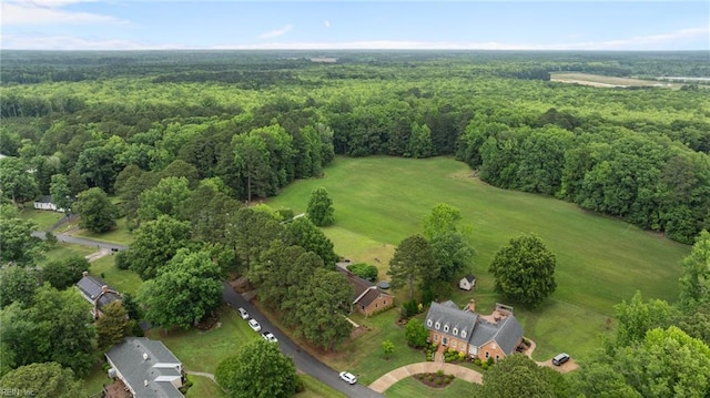 104 Beechwood Dr, Franklin, VA 23851 - aerial overview of property's location with a heavily wooded area