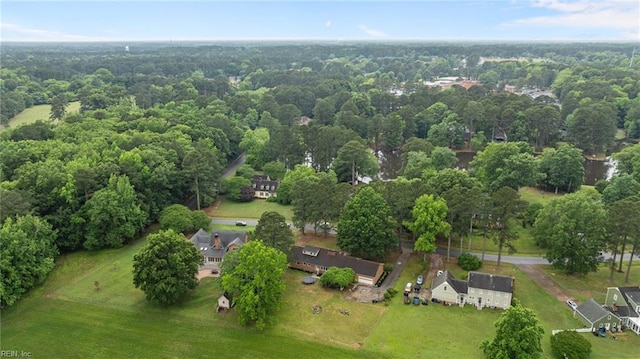 104 Beechwood Dr, Franklin, VA 23851 - bird's eye view of a heavily wooded area