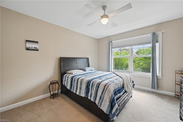 4250 Granby St Unit 106, Norfolk, VA 23504 - bedroom with light carpet, baseboards, and a ceiling fan
