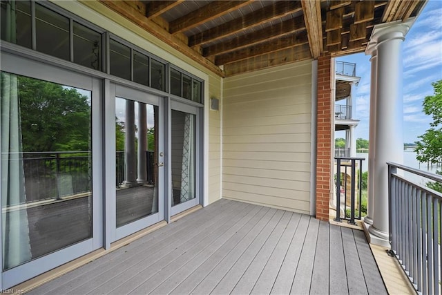 4250 Granby St Unit 106, Norfolk, VA 23504 - wooden deck with a water view
