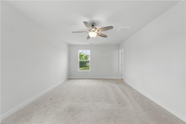 321 Windemere Rd, Newport News, VA 23602 - spare room with a ceiling fan, light carpet, and baseboards