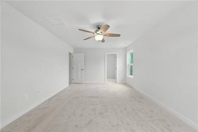 321 Windemere Rd, Newport News, VA 23602 - spare room with a ceiling fan, light colored carpet, and baseboards