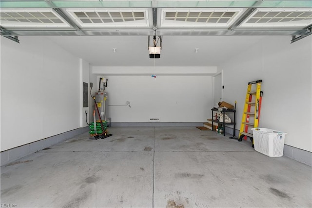 321 Windemere Rd, Newport News, VA 23602 - garage with a garage door opener and electric water heater