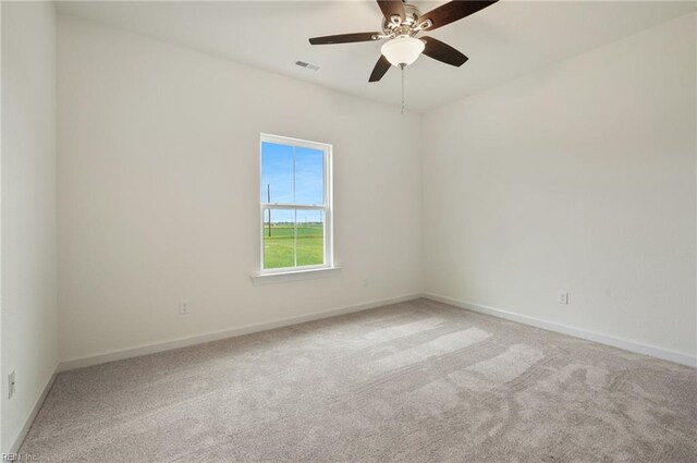 104 Pailin Creek Rd, Elizabeth City, NC 27909 - carpeted empty room with baseboards and a ceiling fan