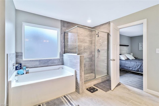 3820 Whites Lndg, Chesapeake, VA 23321 - ensuite bathroom with a shower stall and a bath