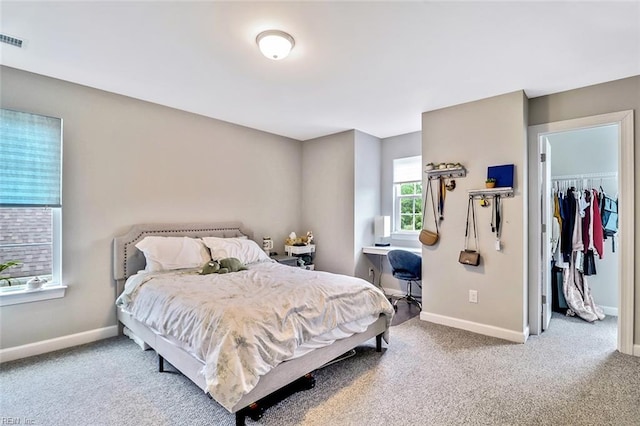 3820 Whites Lndg, Chesapeake, VA 23321 - carpeted bedroom featuring baseboards, a spacious closet, and a closet