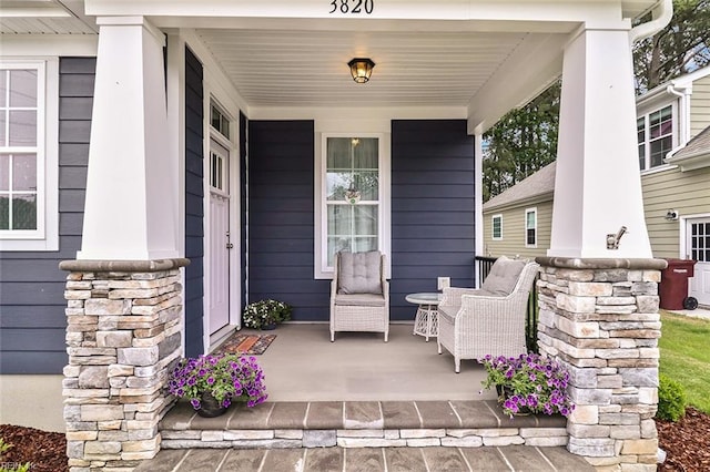 3820 Whites Lndg, Chesapeake, VA 23321 - view of patio / terrace featuring a porch