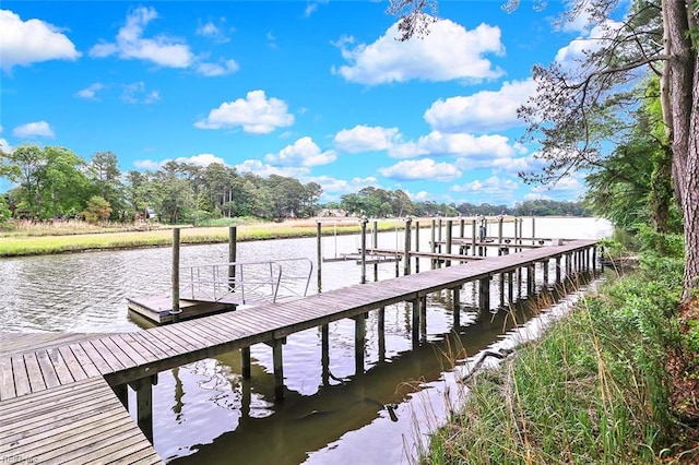 3820 Whites Lndg, Chesapeake, VA 23321 - dock area with boat lift and a water view