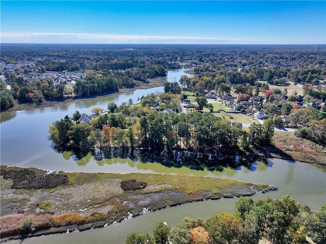 3820 Whites Lndg, Chesapeake, VA 23321 - view of property location with a nearby body of water and a heavily wooded area