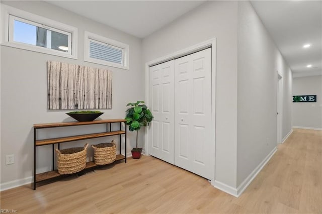 1755 Jason Ave, Norfolk, VA 23509 - foyer entrance with wood finished floors, baseboards, and recessed lighting