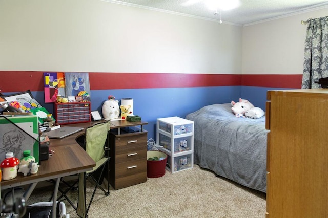 125 Messick Rd, Poquoson, VA 23662 - bedroom featuring carpet floors, ornamental molding, and an office area