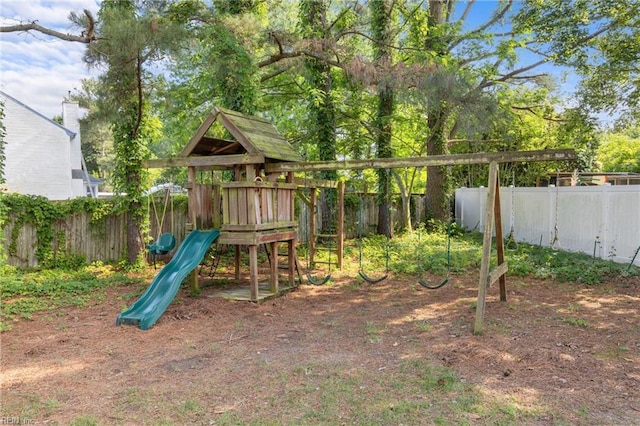 2124 Thackeray Ln, Virginia Beach, VA 23454 - view of jungle gym featuring a fenced backyard