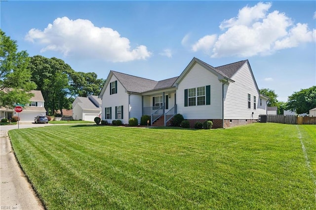 6701 Burbage Landing Cir, Suffolk, VA 23435 - view of front of house featuring crawl space and central AC