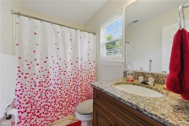 6701 Burbage Landing Cir, Suffolk, VA 23435 - full bathroom with toilet, vanity, and curtained shower