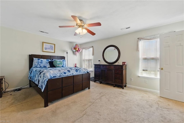 6701 Burbage Landing Cir, Suffolk, VA 23435 - bedroom featuring carpet floors, baseboards, and a ceiling fan