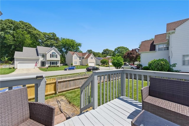 6701 Burbage Landing Cir, Suffolk, VA 23435 - wooden terrace with a residential view