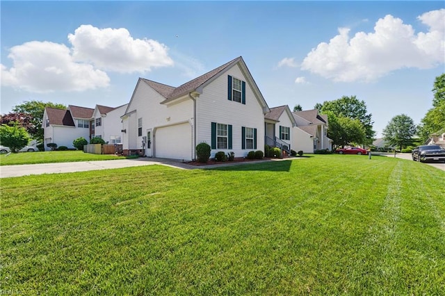 6701 Burbage Landing Cir, Suffolk, VA 23435 - traditional-style house featuring driveway and a front lawn